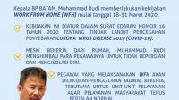 BP Batam Berlakukan Work From Home