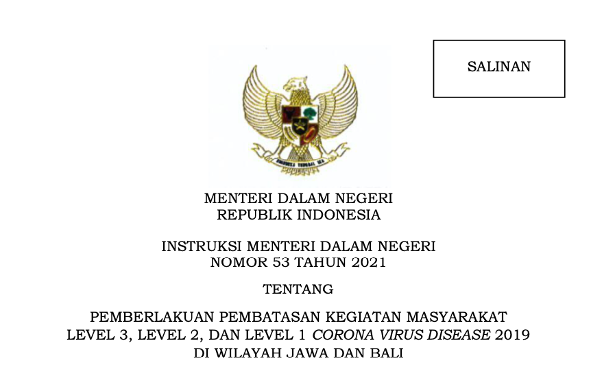 Inmendagri 53/2021
