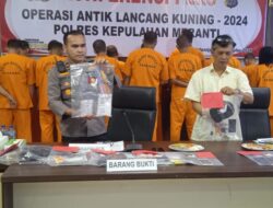 Operasi Antik LK 2024; Polres Meranti Ungkap 12 Kasus 16 Orang Tersangka
