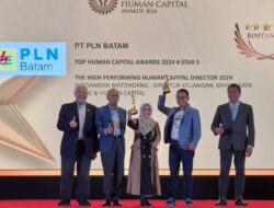 PLN Batam Raih Penghargaan Bergengsi TOP Human Capital Awards 2024